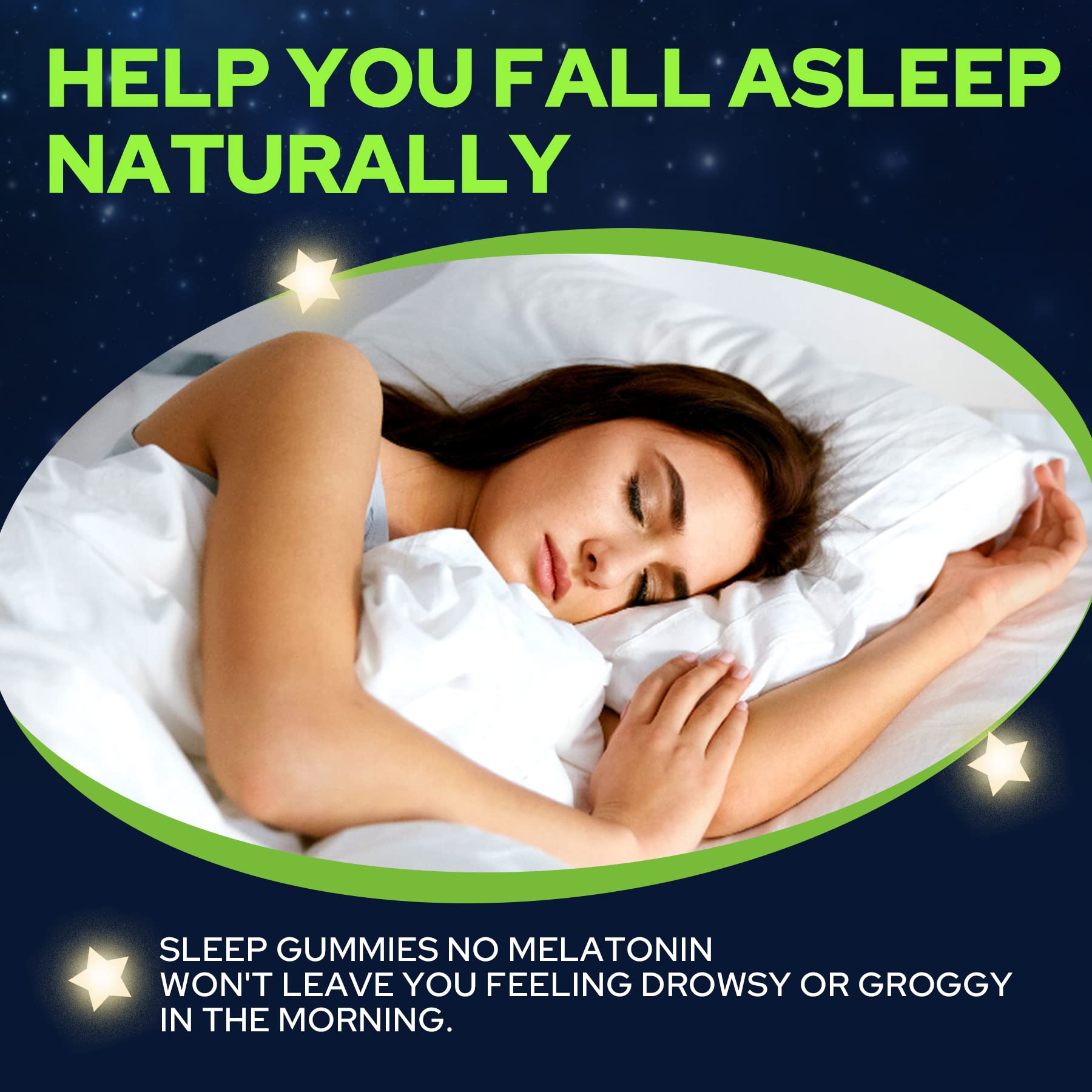 NEVISS Melatonin Free Sleep Aid Gummies for Adults - Magnesium Glycinate Gummies | GABA, L-Tryptophan, Magnesium, Ashwagandha - Non-Habit Forming, Help for Deep Relaxation - Vegan, Lemon Flavor, 2Pack - PrimeBioHealth - canada supplements
