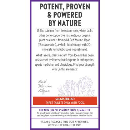 New Chapter Calcium Supplement - Bone Strength Plant-Based USDA Organic Calcium with Magnesium, Vitamin D3+K2, for Bone Health & Joint Mobility, Heart Support - PrimeBioHealth - canada supplements