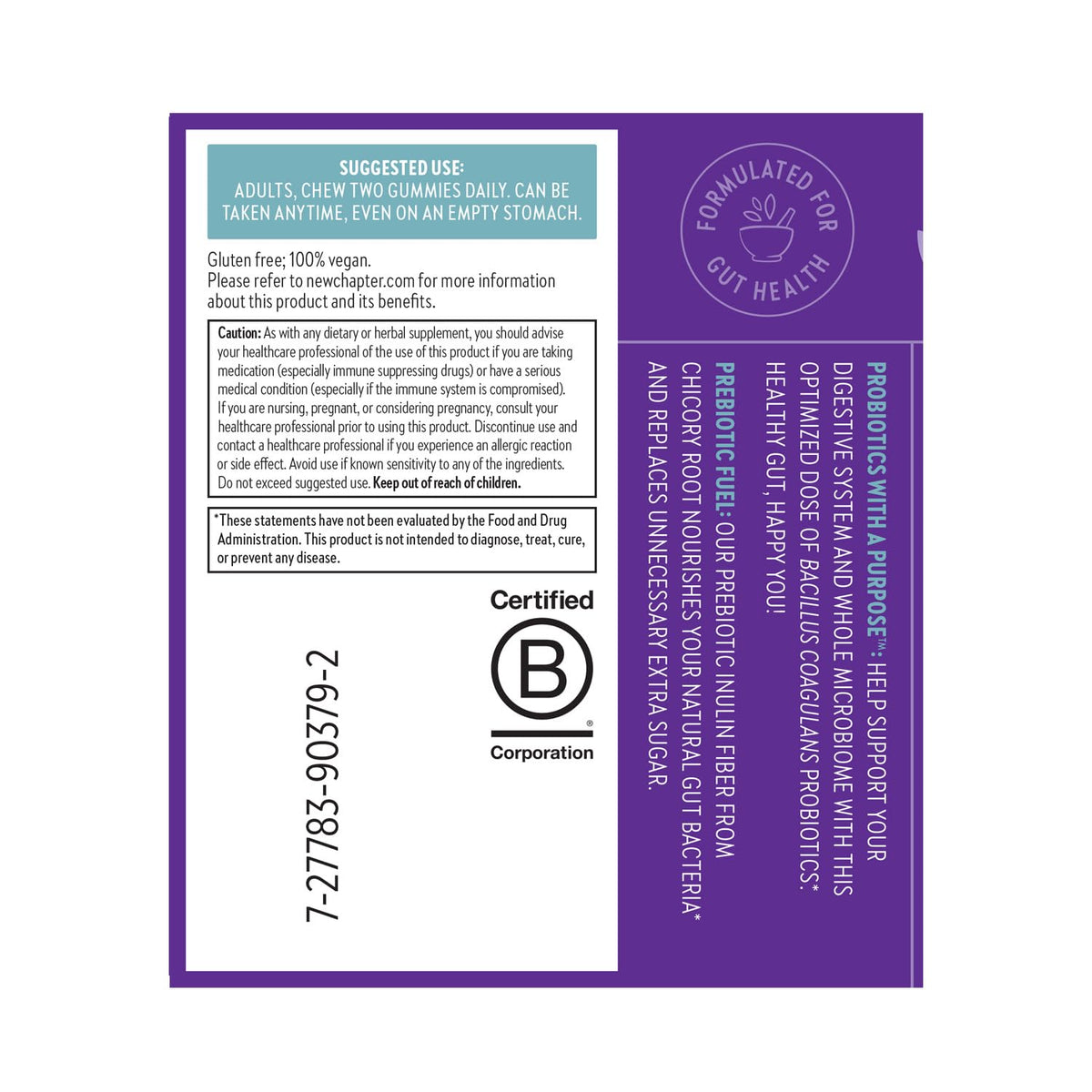 New Chapter Probiotic Gummies for Women and Men, All-Flora (1 Month Supply) – 55% Less Sugar+, Formulated for Holistic Gut Health Support with Probiotics + Prebiotic Fiber - PrimeBioHealth - canada supplements