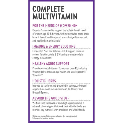 New Chapter Women’s Multivitamin 40+, extra B6 & B12, Biotin for Hair Growth, D3, Vit C, Zinc for Immune & Stress Support, Gentle on an Empty Stomach - PrimeBioHealth - canada supplements