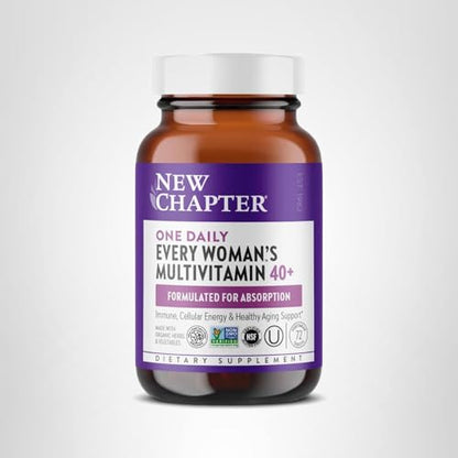 New Chapter Women’s Multivitamin 40+, extra B6 & B12, Biotin for Hair Growth, D3, Vit C, Zinc for Immune & Stress Support, Gentle on an Empty Stomach - PrimeBioHealth - canada supplements