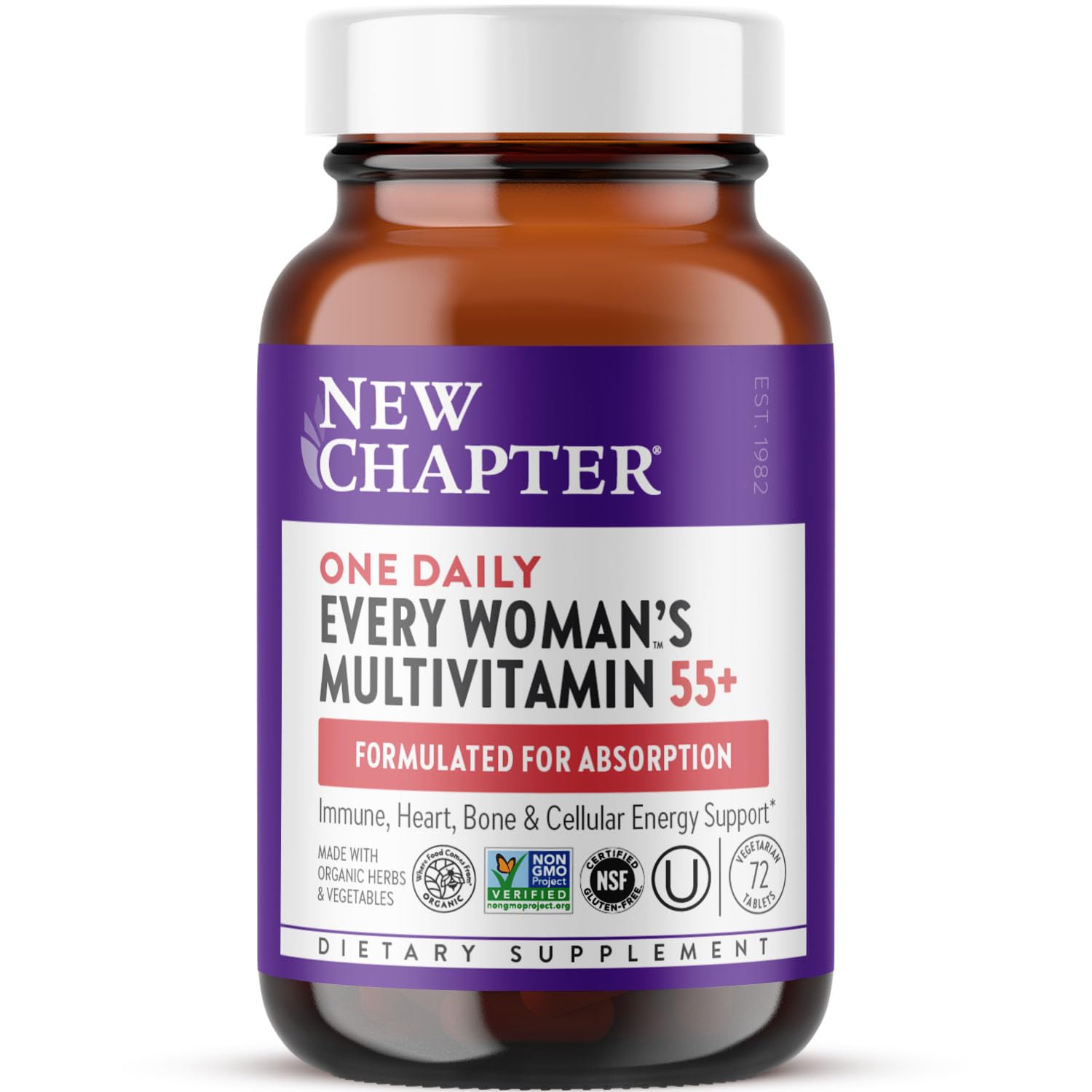 New Chapter Women’s Multivitamin 55+, Astaxanthin, B6, B12, D3, Vitamin C & Zinc, Immune, Heart, Cellular Energy, and Bone Support, Gentle on The Stomach - PrimeBioHealth - canada supplements