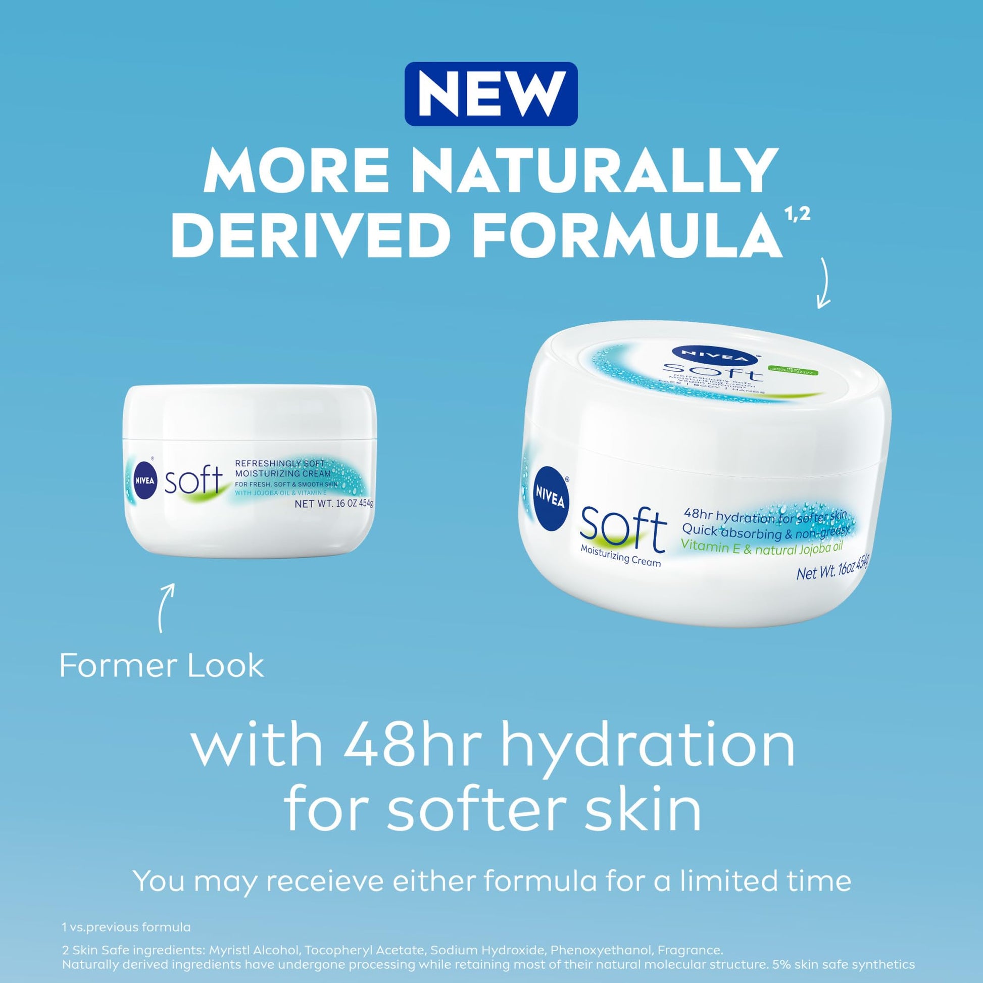 NIVEA Soft Refreshingly Soft Moisturizing Cream, Lightweight Body Moisturizer for Face, Body and Hands, Body Cream Enriched - PrimeBioHealth - canada supplements