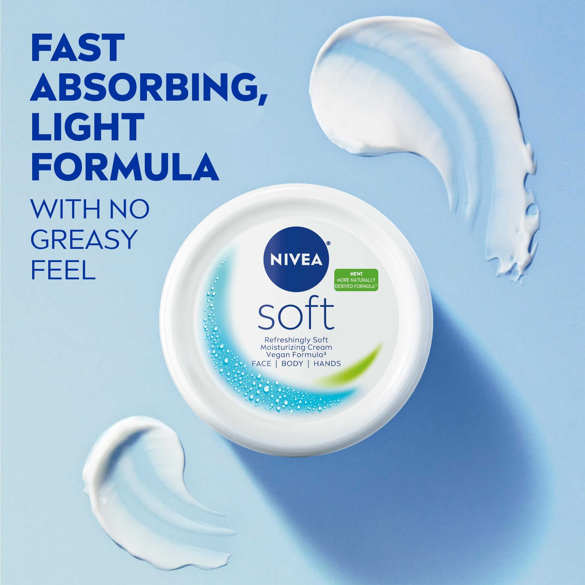 NIVEA Soft Refreshingly Soft Moisturizing Cream, Lightweight Body Moisturizer for Face, Body and Hands, Body Cream Enriched - PrimeBioHealth - canada supplements