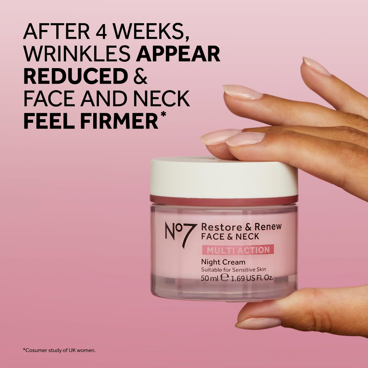 No7 Restore & Renew Multi Action Night Cream for Face & Neck - Nighttime Face Moisturizer with Collagen Peptides - PrimeBioHealth - canada supplements