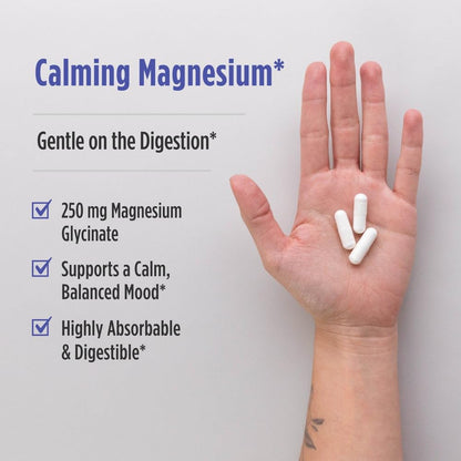 Nordic Naturals Vegetarian Magnesium Glycinate Capsules, Unflavored, 90 Count - 250mg Magnesium per Serving - Highly Bioavailable Support for Muscle & Cardiovascular - PrimeBioHealth - canada supplements