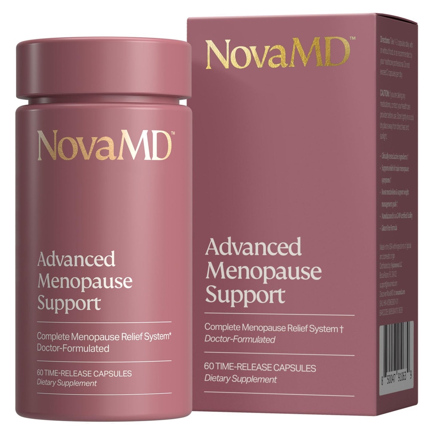 NOVAMD Clinically Proven Menopause Supplement for Weight Management, Hot Flashes, Night Sweats and Low Energy - PrimeBioHealth - canada supplements