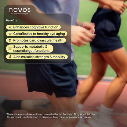 Novos Boost + Vital Cellular Vitality Stack – NMN Capsules & Nutritional Chews for Cellular Energy, Brain, Heart & Gut Support | Longevity Supplement Duo - PrimeBioHealth - canada supplements