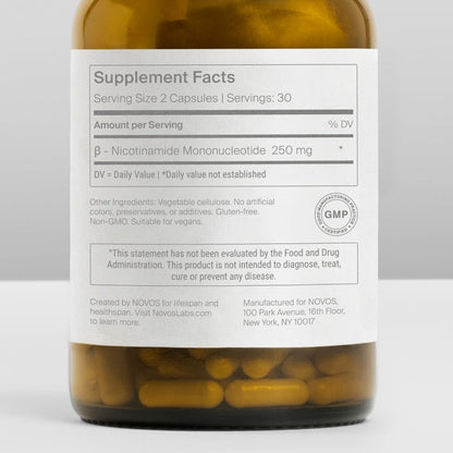 Novos Boost + Vital Cellular Vitality Stack – NMN Capsules & Nutritional Chews for Cellular Energy, Brain, Heart & Gut Support | Longevity Supplement Duo - PrimeBioHealth - canada supplements