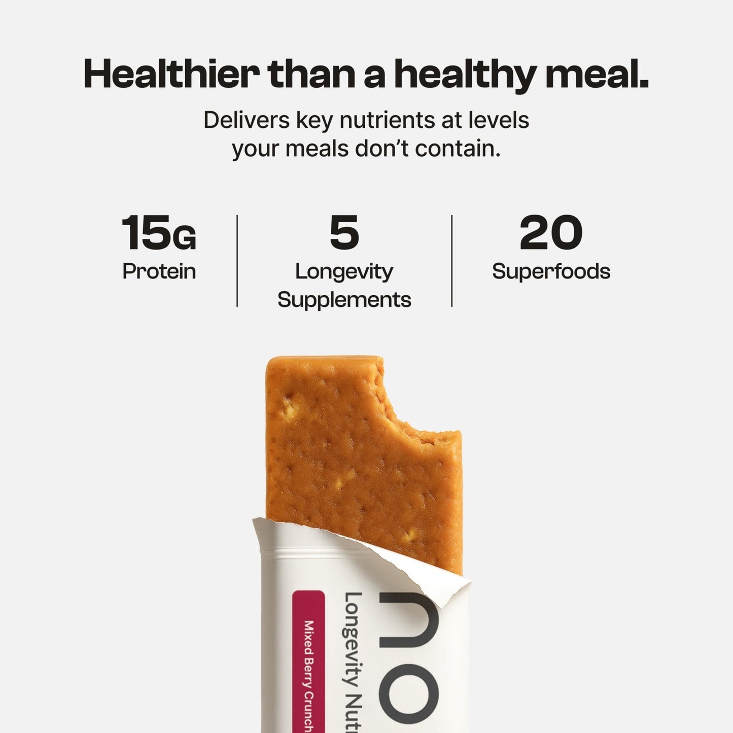 Novos Longevity Protein Bar | 15g Protein, 20 Superfoods, 5 Longevity Ingredients for Men & Women | Supports Skin, Mind & Mood | Mixed Berry Crunch (12-Pack) - PrimeBioHealth - canada supplements