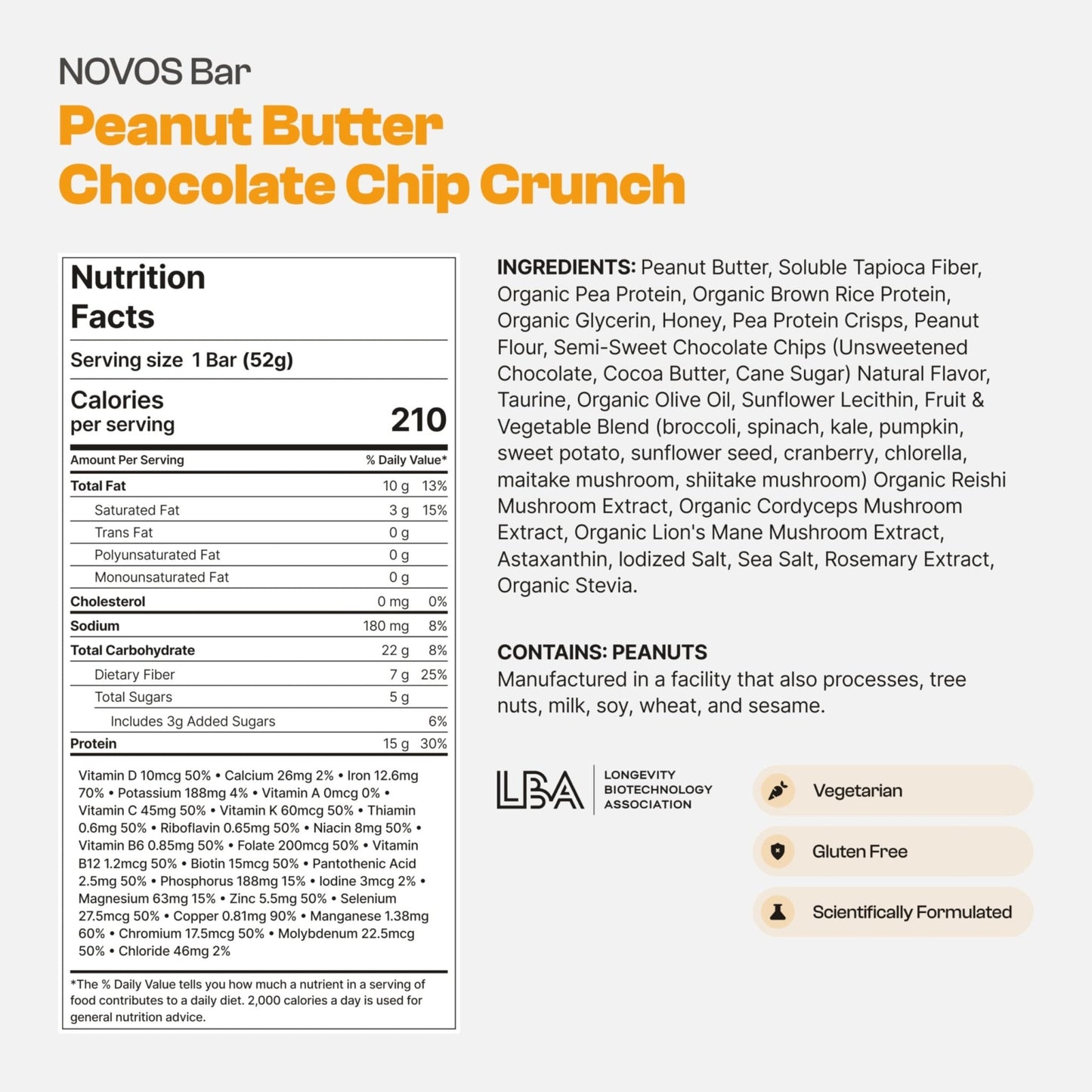 Novos Longevity Protein Bar | 15g Protein, 20 Superfoods, 5 Longevity Ingredients for Men & Women | Supports Skin, Mind & Mood | Mixed Berry Crunch (12-Pack) - PrimeBioHealth - canada supplements