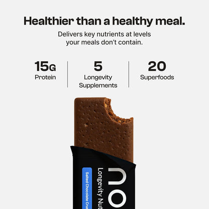 NOVOS Longevity Protein Bar Variety Pack (3 Flavors) – Peanut Butter, Mixed Berry Crunch & Salted Chocolate Crunch | 15g Protein, 20 Superfoods & Longevity Nutrients | Healthy Snack for Energy & Focus - PrimeBioHealth - canada supplements
