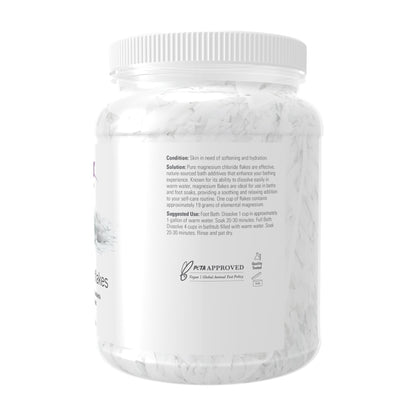 NOW Foods Solutions, Magnesium Flakes, 100% Pure, from the Ancient Zechstein Seabed, Highly Concentrated, 54-Ounce - PrimeBioHealth - canada supplements