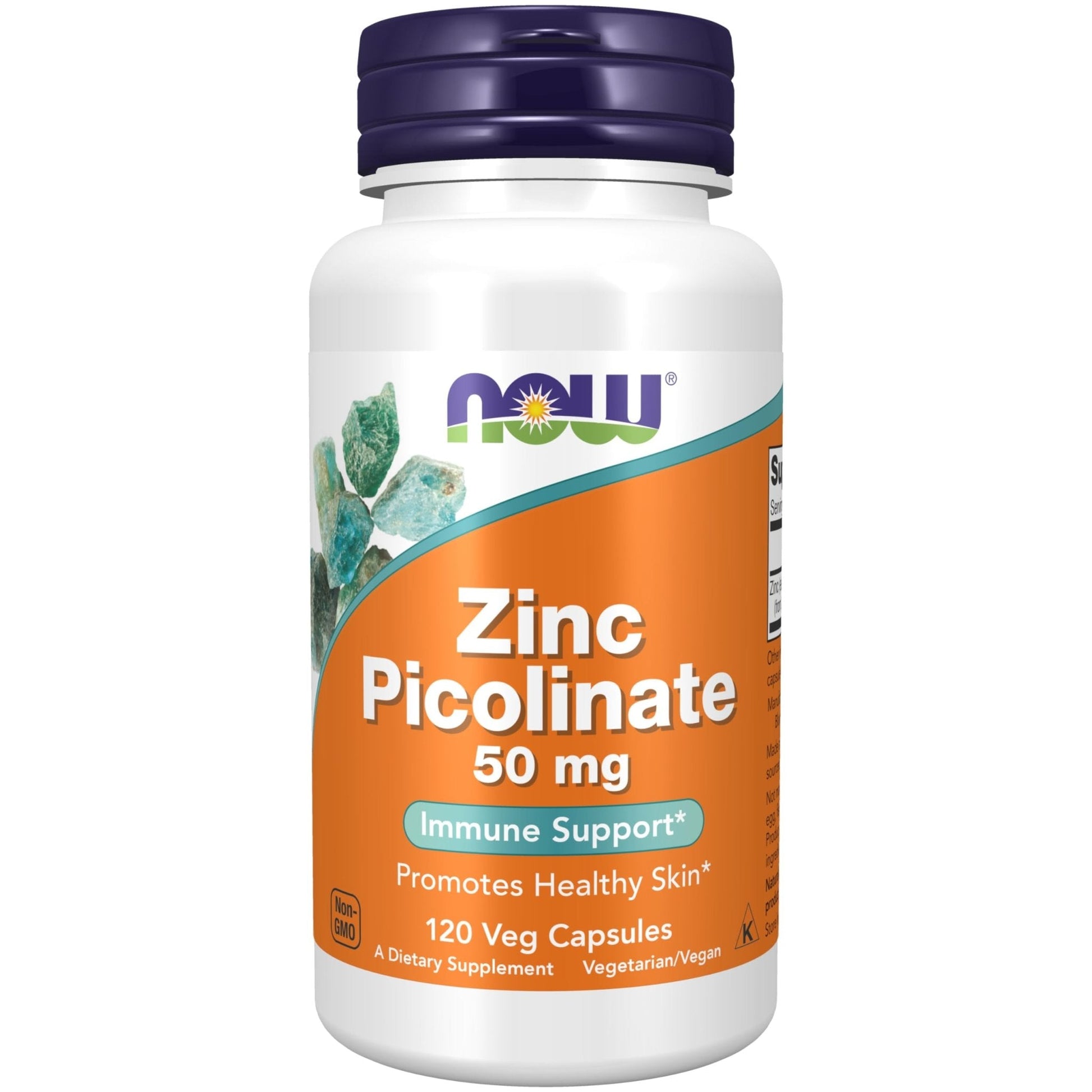 NOW Foods Supplements, Zinc Picolinate 50 mg, Supports Enzyme Functions*, Immune Support*, 120 Veg Capsules (Packaging may vary) - PrimeBioHealth - canada supplements