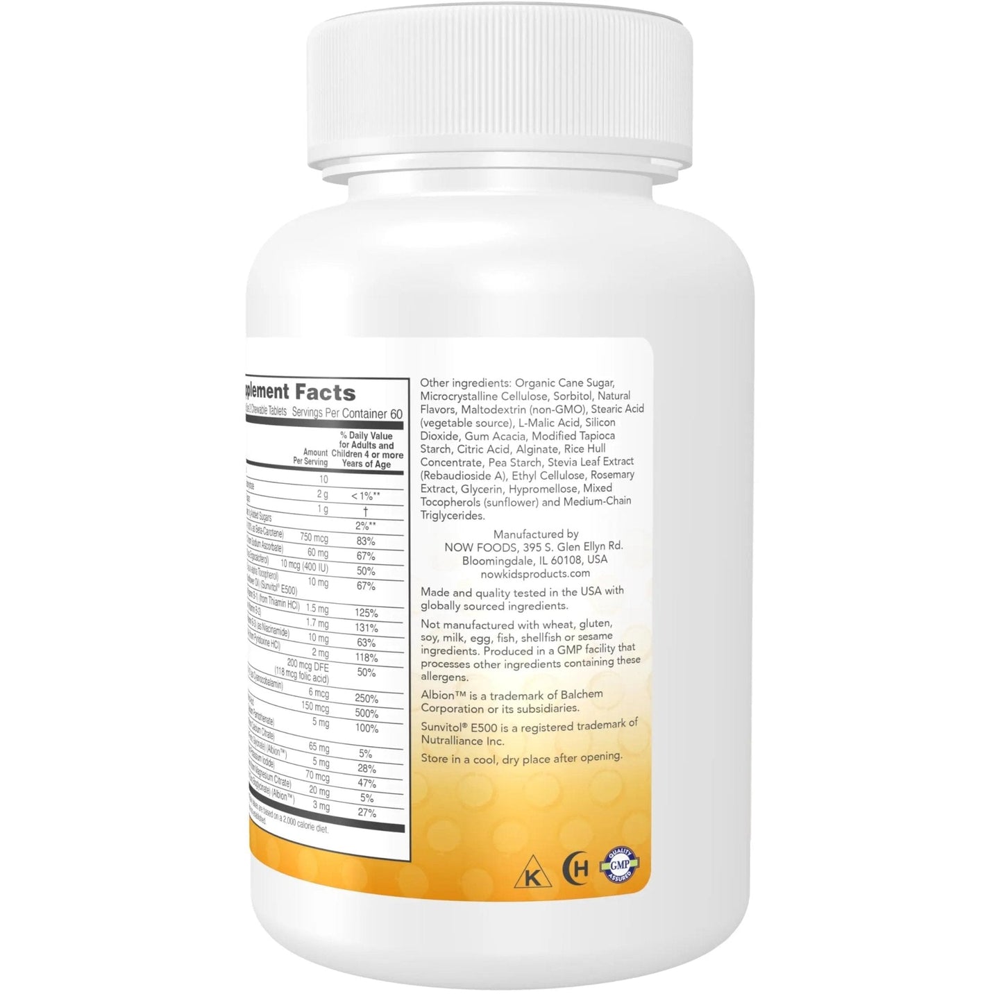 NOW Kids Supplements, Kid Vits Multivitamin, Berry Lemonade Flavor, 120 Chewable Tablets - PrimeBioHealth - canada supplements