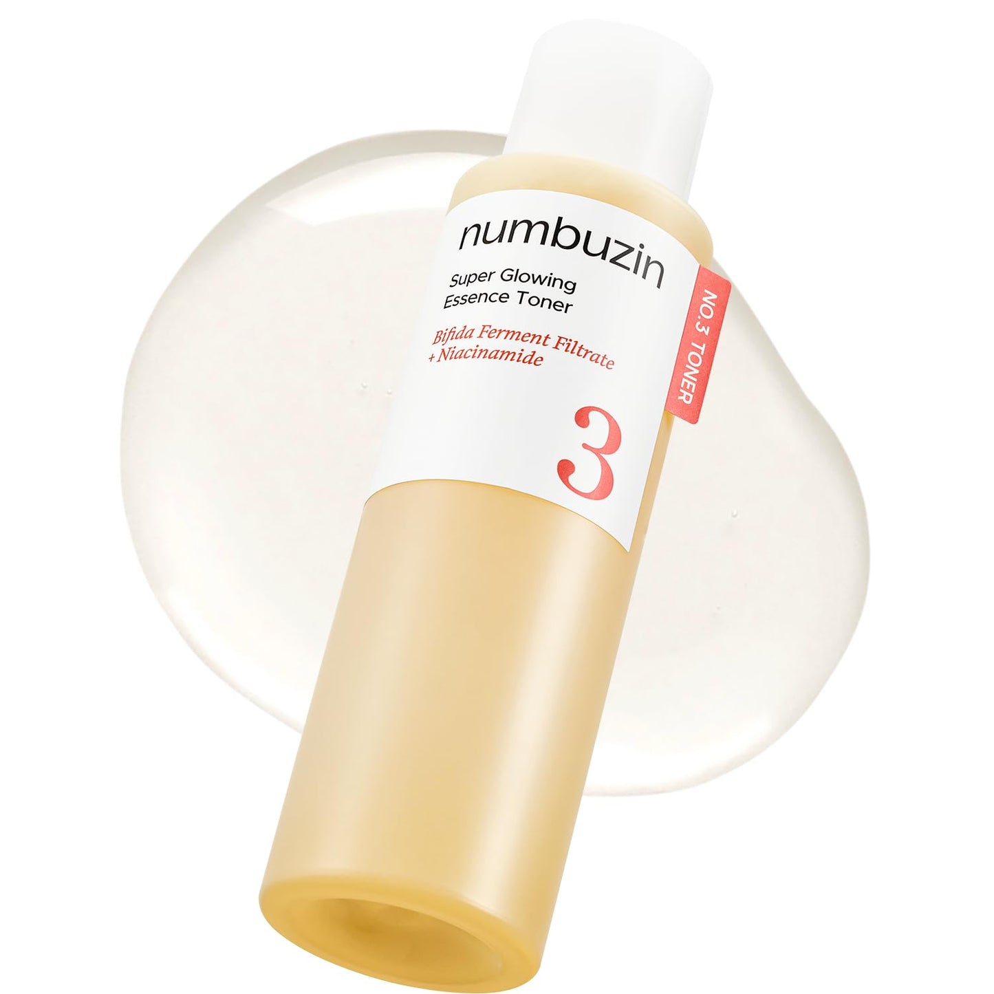 numbuzin No.3 Super Glowing Essence Toner, Fermented Toner for Skin Glow & Texture, Bifida, Niacinamide, Hydrating - PrimeBioHealth - canada supplements