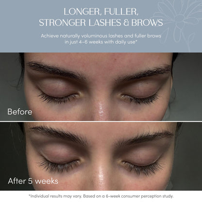 NUNA Eyelash Growth Support Serum 6ml – Eye Lash and Eyebrow Enhancing Serum for Women & Men with Biotin - Korean Multi Peptide & Natural Extracts - PrimeBioHealth - canada supplements
