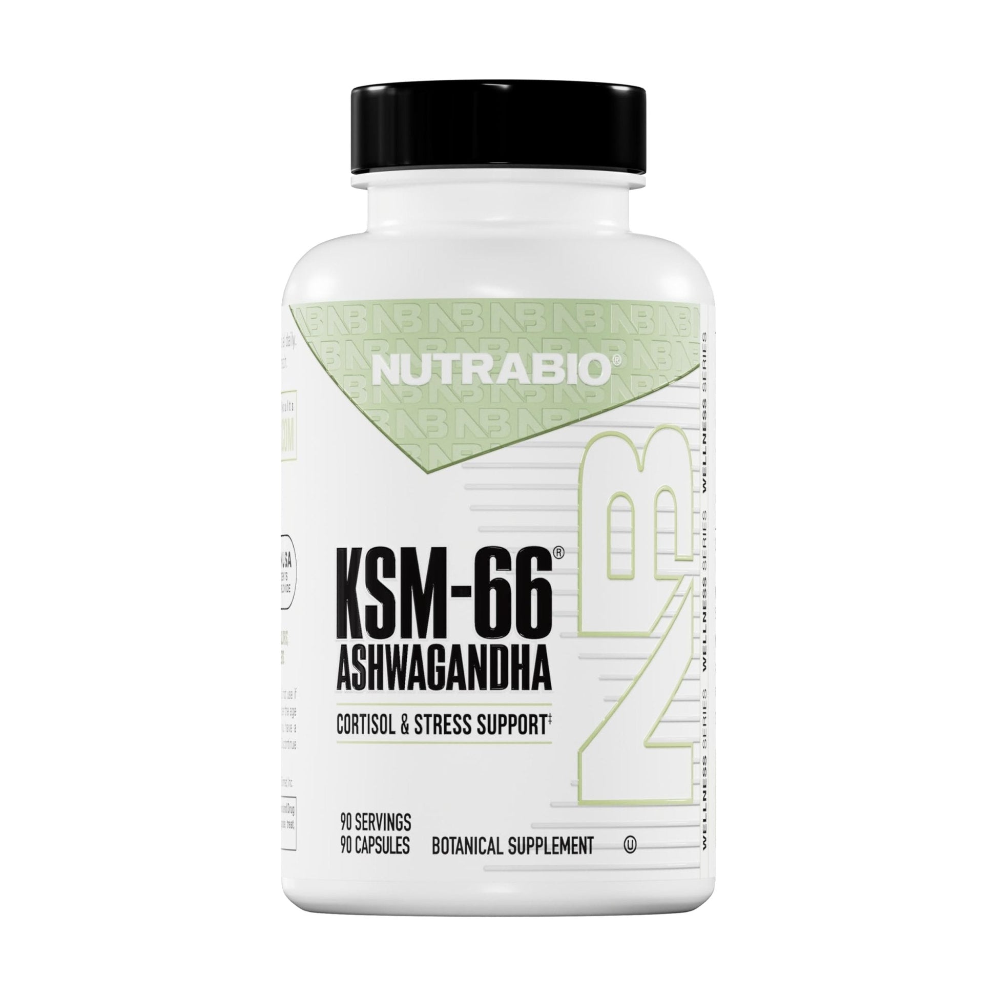 NutraBio Ashwagandha KSM-66 | Ashwagandha Herbal Supplement for Stress, Mood, & Performance | 600 MG of Clinically Studied KSM66 60 Capsules - PrimeBioHealth - canada supplements
