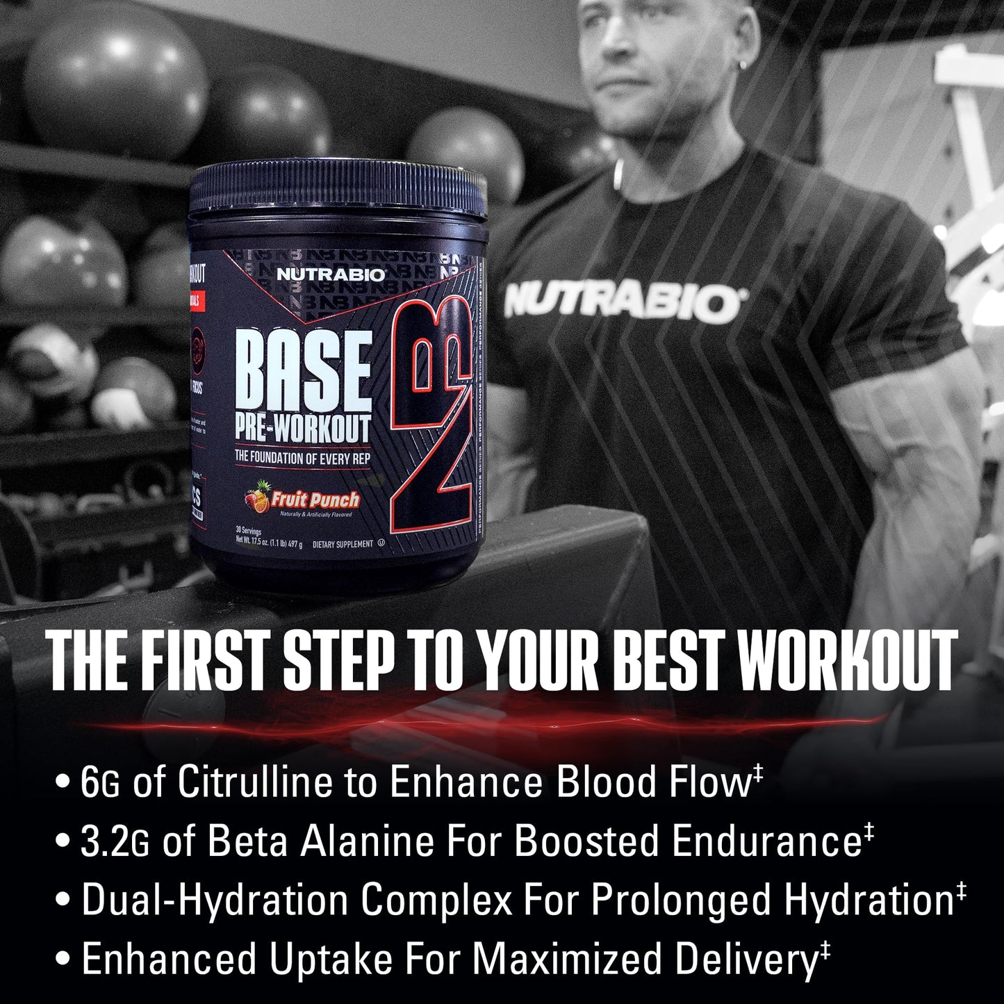 NutraBio Base Pre-Workout Powder 200mg Caffeine, Sustained Energy, Focus, Endurance, Pump, Sugar Free, Clean Preworkout for Men and Women - Beta Alanine, L-Tyrosine, 30 Servings - Lemon Lime - PrimeBioHealth - canada supplements