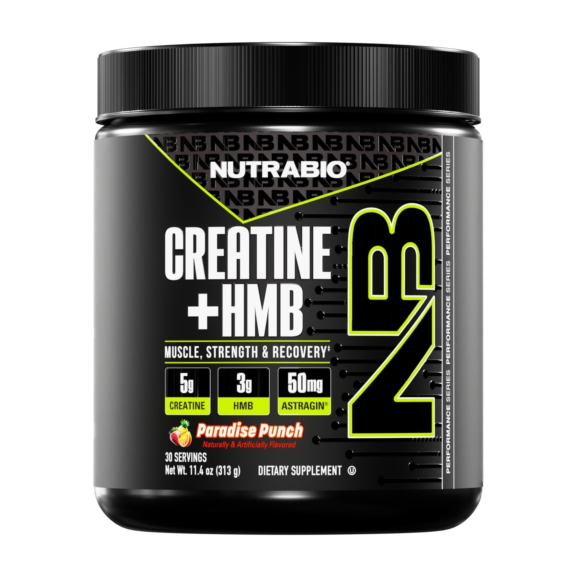 NutraBio Creatine + HMB- Creatine Monohydrate with HMB Powder for Muscle Growth, Increased Strength- 30 Servings (Unflavored) - PrimeBioHealth - canada supplements