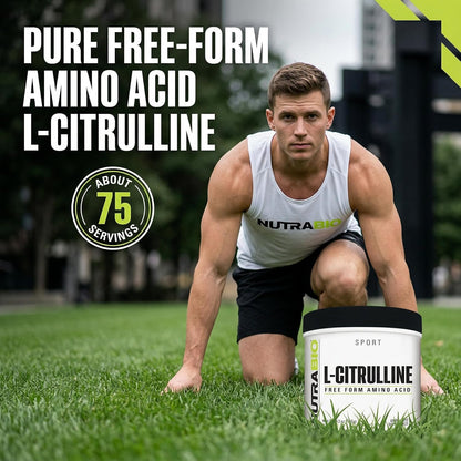 NutraBio L-Citrulline, Free Form Amino Acid, 5.3 oz (150 g) - PrimeBioHealth - canada supplements