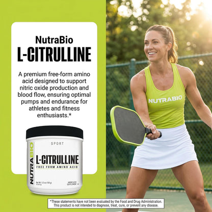 NutraBio L-Citrulline, Free Form Amino Acid, 5.3 oz (150 g) - PrimeBioHealth - canada supplements