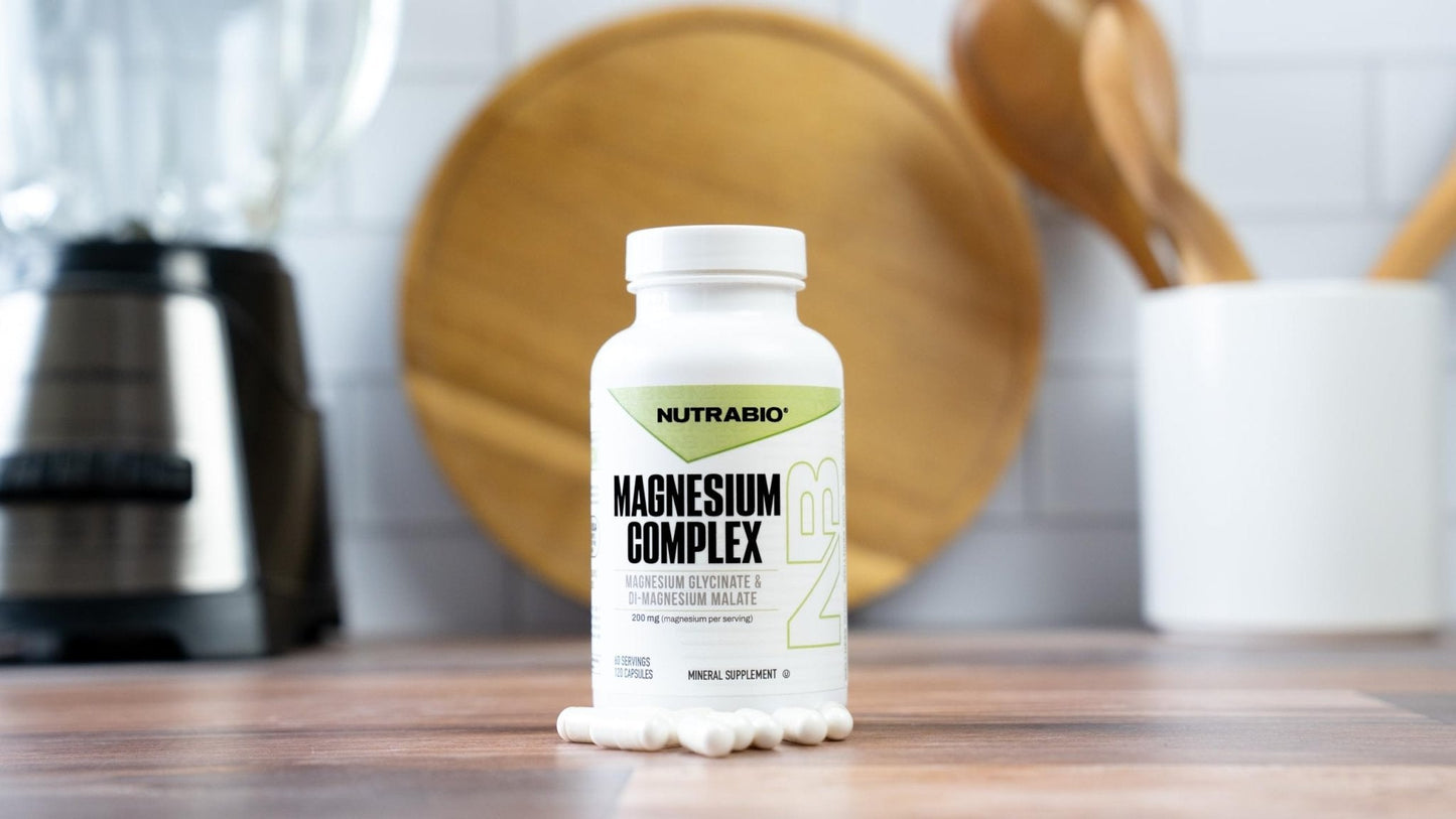 NutraBio Magnesium Complex Supplement, Magnesium Glycinate for Sleep, Biglycinate, D-Magnesium Malate, Muscle & Nerve Support, for Men and Women, 120 Vegetable Capsules - PrimeBioHealth - canada supplements