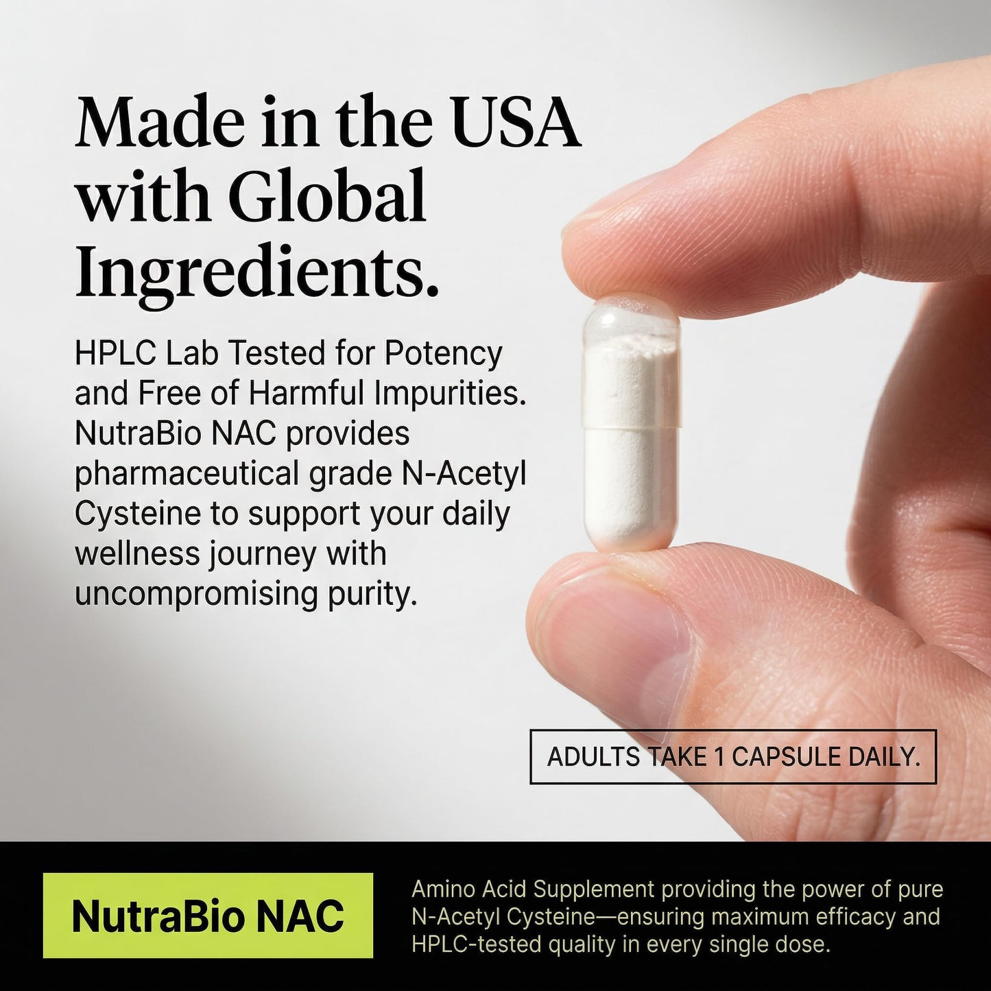 NutraBio N-Acetyl Cysteine Supplement (NAC) - 90 Capsules, 600mg Each - Powerful Anti-Oxidant - Immune Support - Boost Glutathione - PrimeBioHealth - canada supplements