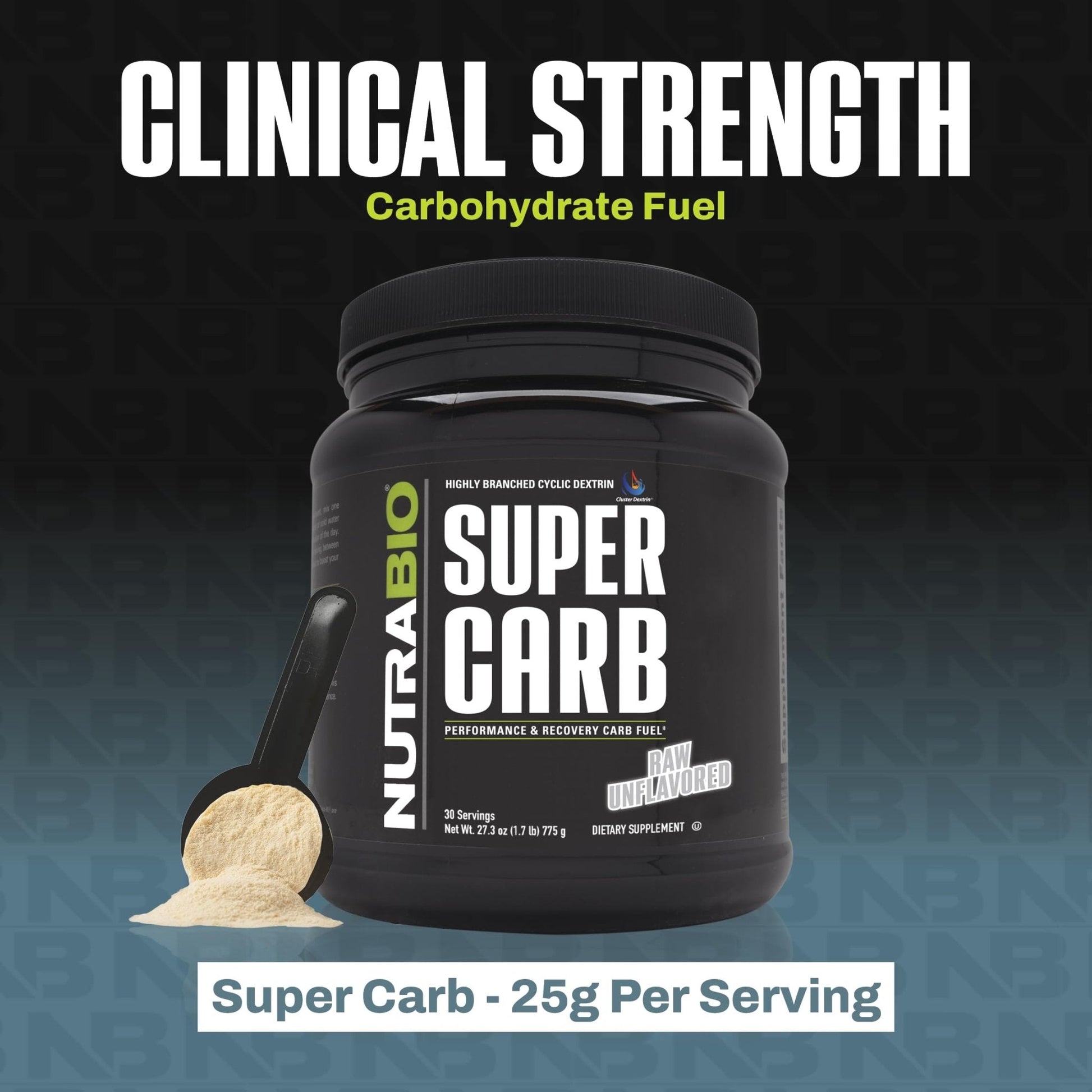 NutraBio Super Carb, Carbohydrate Powder with Cluster Dextrin & Electrolytes, Advanced Carb Supplement Powder for Workout Fuel, Performance, and Muscle Recovery, Cyclic Dextrin, Unflavored, 30 Sv - PrimeBioHealth - canada supplements