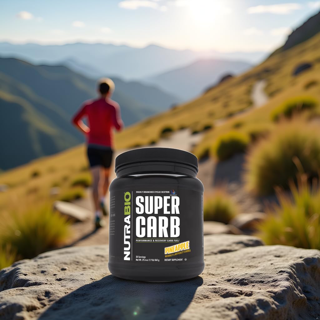 NutraBio Super Carb, Carbohydrate Powder with Cluster Dextrin & Electrolytes, Advanced Carb Supplement Powder for Workout Fuel, Performance, and Muscle Recovery, Cyclic Dextrin, Unflavored, 30 Sv - PrimeBioHealth - canada supplements