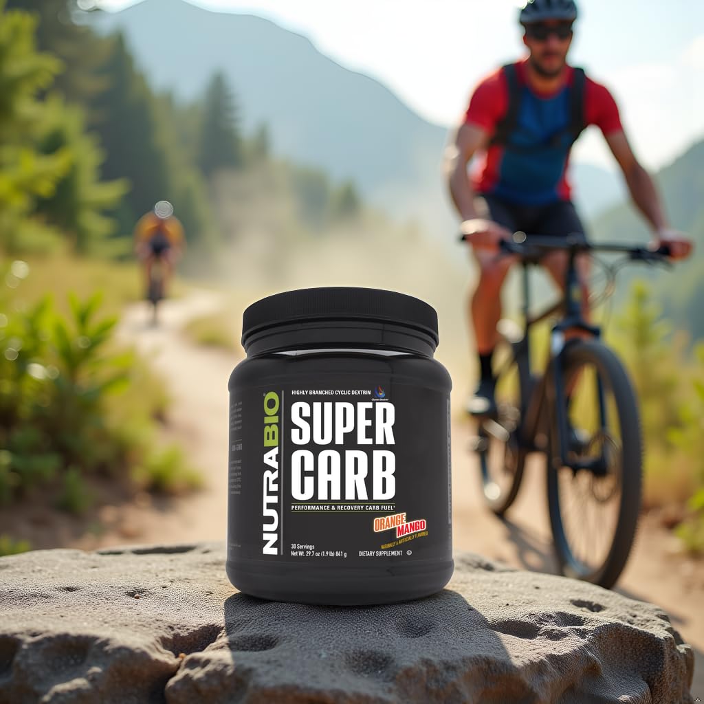 NutraBio Super Carb, Carbohydrate Powder with Cluster Dextrin & Electrolytes, Advanced Carb Supplement Powder for Workout Fuel, Performance, and Muscle Recovery, Cyclic Dextrin, Unflavored, 30 Sv - PrimeBioHealth - canada supplements