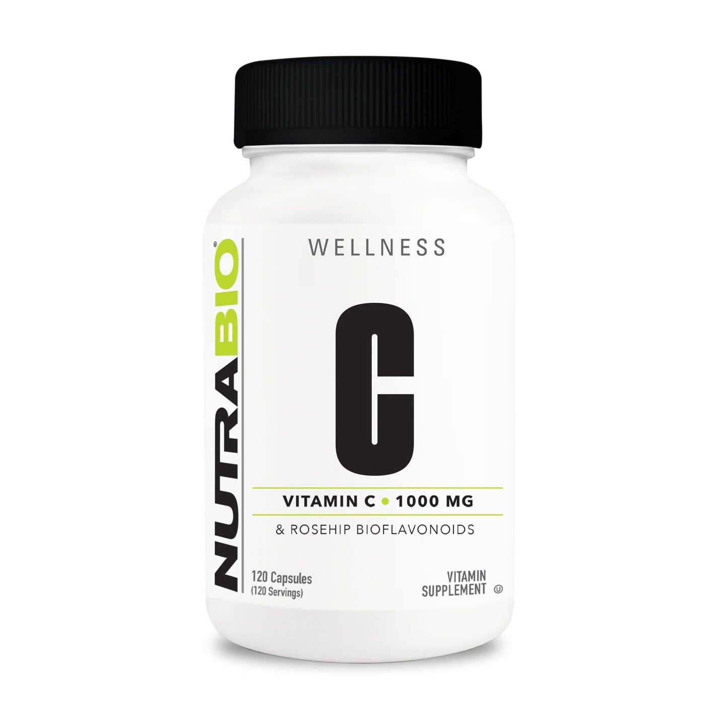 NutraBio Vitamin C with Rose Hips - Supports Healthy Bones, Teeth and Gums, Immune Function - No Fillers or Excipients - (120 Capsules, 1000mg of Vitamin C per Capsule) - PrimeBioHealth - canada supplements