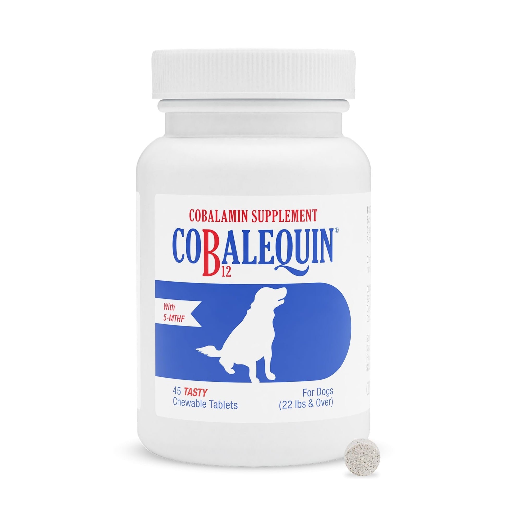 Nutramax Cobalequin B12 for Dogs, Oral Cobalamin Supplement with Folate, Vitamin B12 for Dogs Over 22 lbs., Supports GI Health, Chewable Tablets, 45 Count - PrimeBioHealth - canada supplements