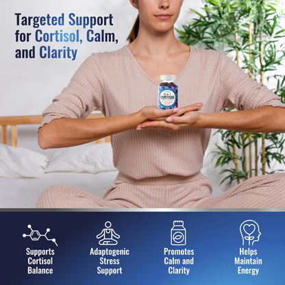 NutraPep Cortisol Gummies for Women Men - 13-in-1 High Cortisol Reducer with Ashwagandha Magnesium L-theanine Rhodiola Rosea - Daily Cortisol Detox Manager for Stress Focus Support - Vegan Sugar Free - PrimeBioHealth - canada supplements
