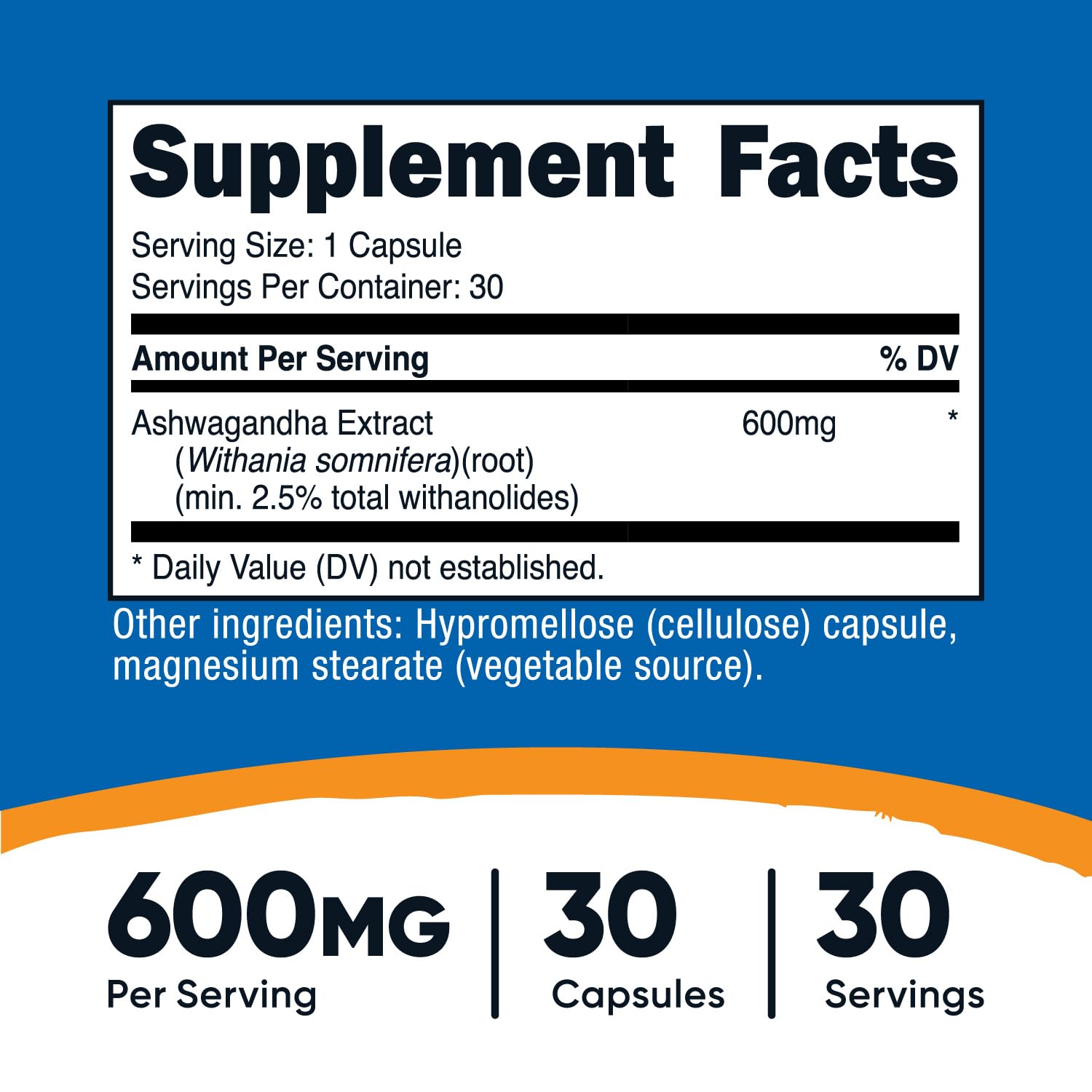 Nutricost Ashwagandha Herbal Supplement 600mg, 120 Capsules | Vegetarian, Non-GMO, Gluten Free, Ashwagandha Root - PrimeBioHealth - canada supplements