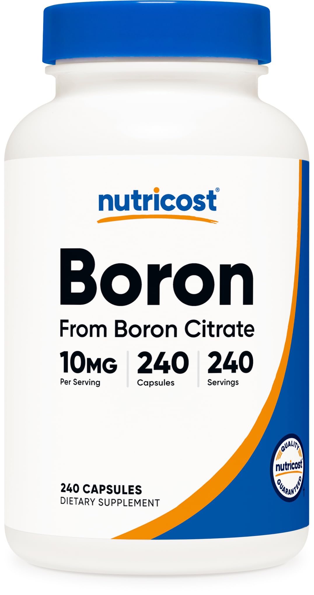 Nutricost Boron Capsules 10mg, 240 Vegetarian Capsules, Gluten Free and Non-GMO - PrimeBioHealth - canada supplements