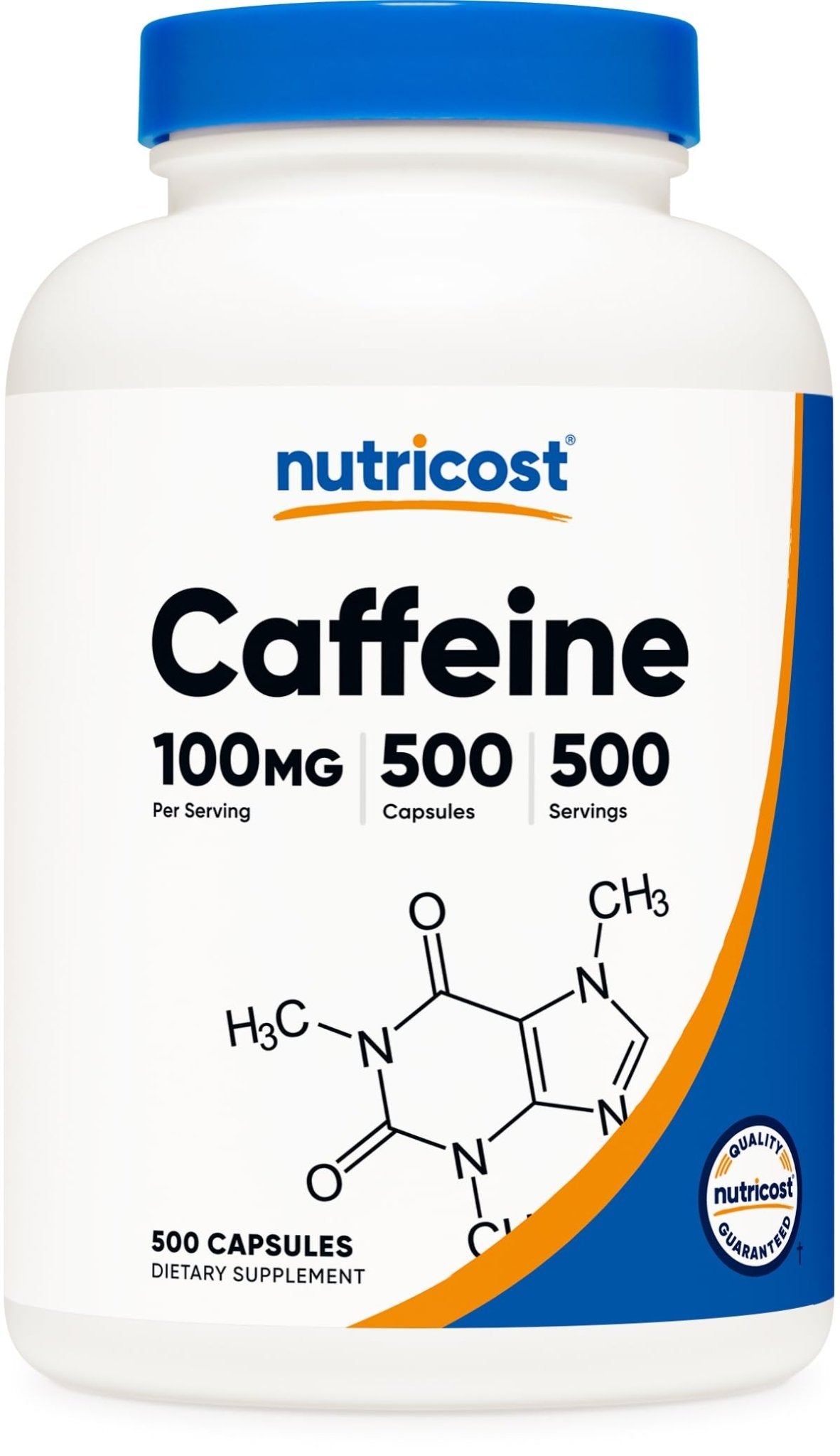Nutricost Caffeine Pills 100mg Per Serving, 250 Capsules - PrimeBioHealth - canada supplements