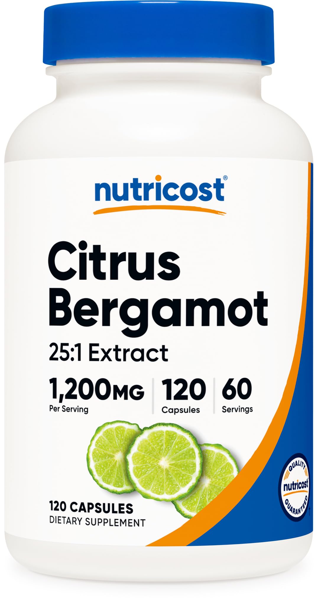 Nutricost Citrus Bergamot Capsules 1,200mg, 120 Capsules - 25:1 Bergamot Extract - 60 Servings, Gluten Free, Vegan & Non-GMO - PrimeBioHealth - canada supplements