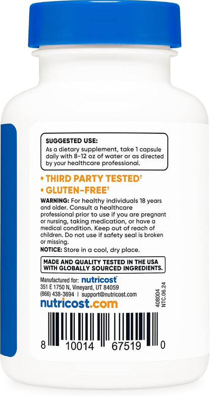 Nutricost CoQ10 100mg, 120 Vegetarian Capsules, 120 Servings - High Absorption, Vegetarian, Non-GMO, Coenzyme Q10 - PrimeBioHealth - canada supplements