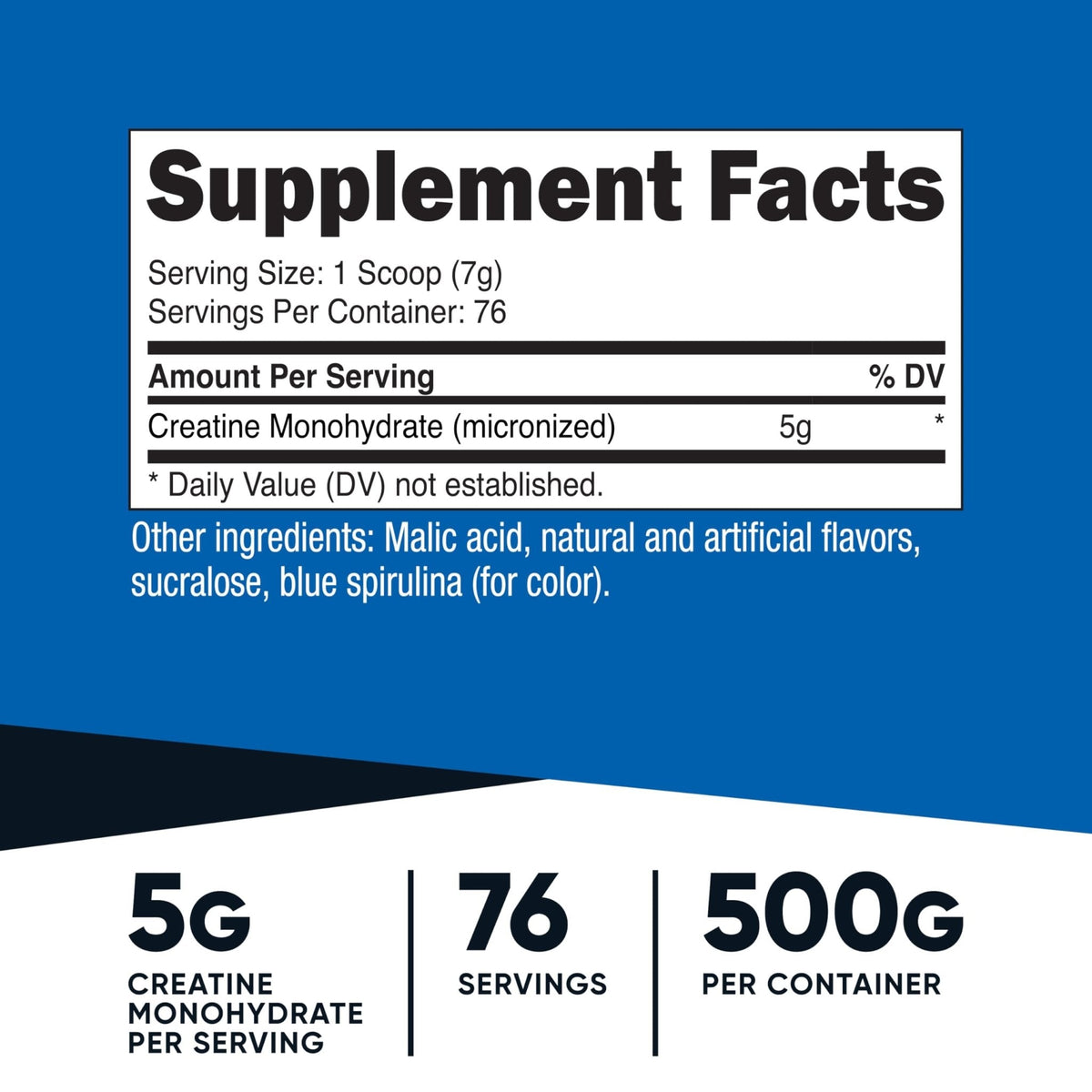Nutricost Creatine Monohydrate Micronized Powder 500G, 5000mg Per Serv (5g) - 100 Servings, 17.9 Oz - PrimeBioHealth - canada supplements
