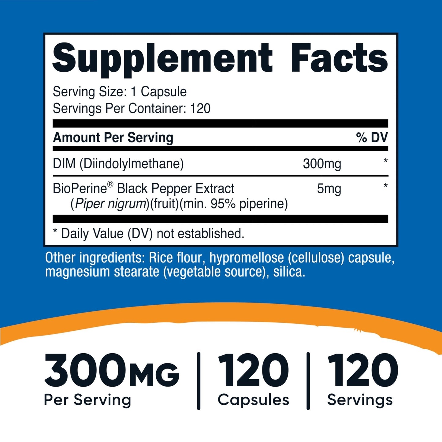 Nutricost DIM (Diindolylmethane) Plus BioPerine 300mg, 120 Vegetarian Capsules - Up to 4 Month Supply, Max Strength DIM Supplement - PrimeBioHealth - canada supplements
