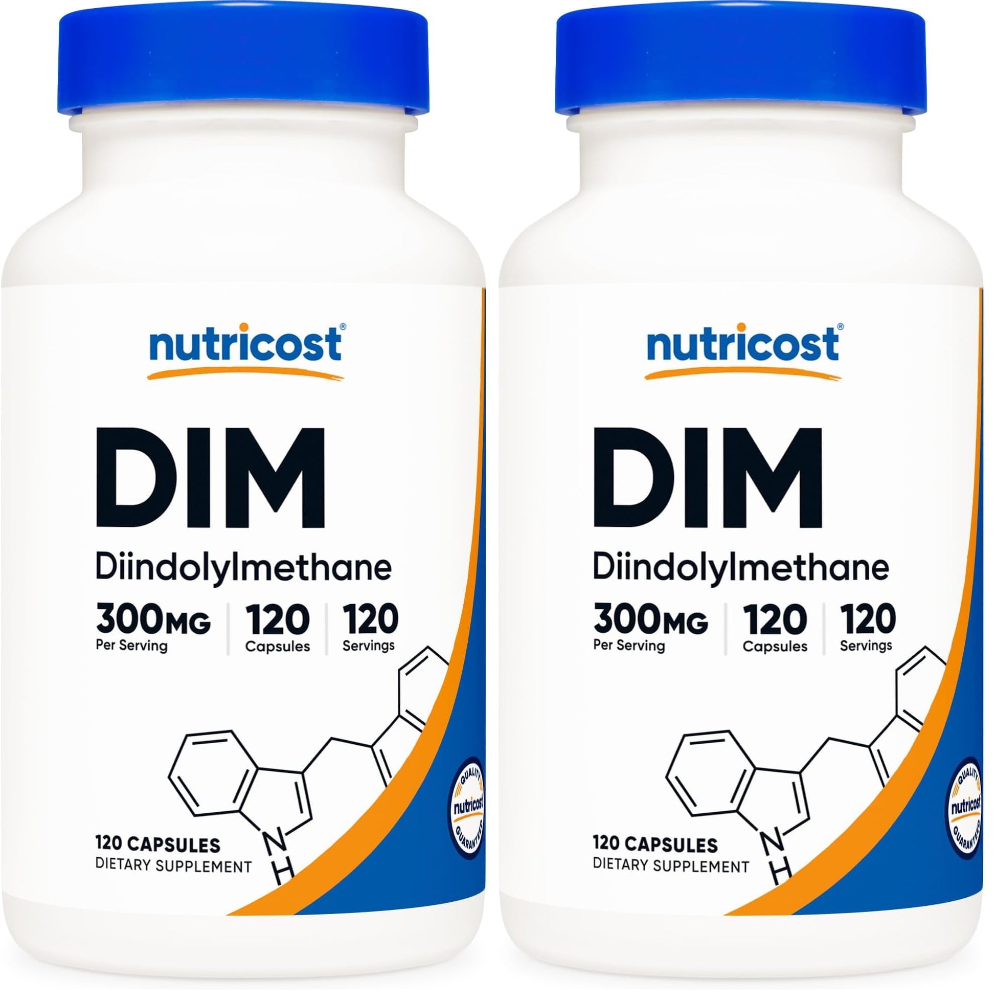 Nutricost DIM (Diindolylmethane) Plus BioPerine 300mg, 120 Vegetarian Capsules - Up to 4 Month Supply, Max Strength DIM Supplement - PrimeBioHealth - canada supplements