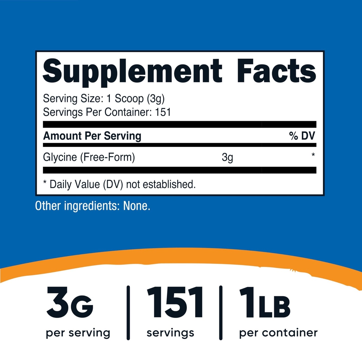 Nutricost Glycine Powder 1lb - Non-GMO, Gluten Free - PrimeBioHealth - canada supplements