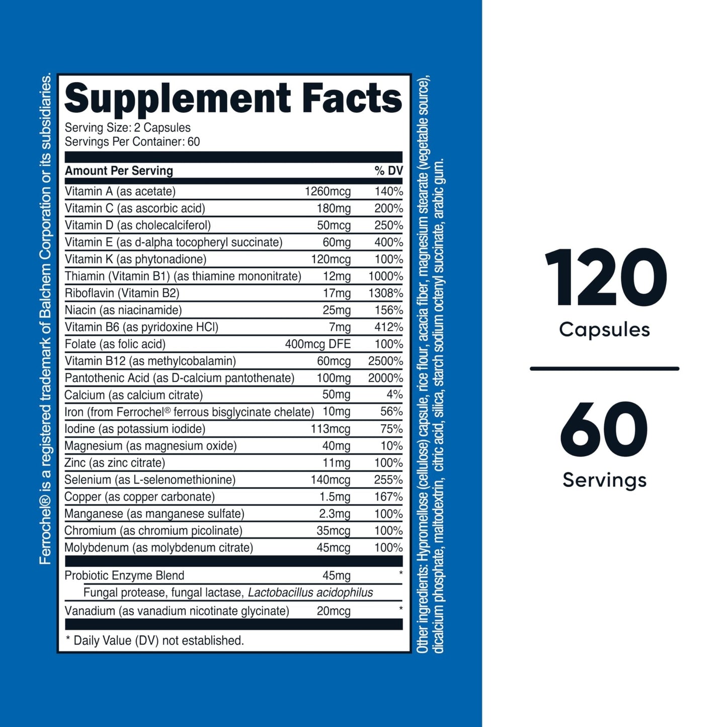 Nutricost Multivitamin with Probiotics 120 Vegetarian Capsules - Packed with Vitamins & Minerals - PrimeBioHealth - canada supplements