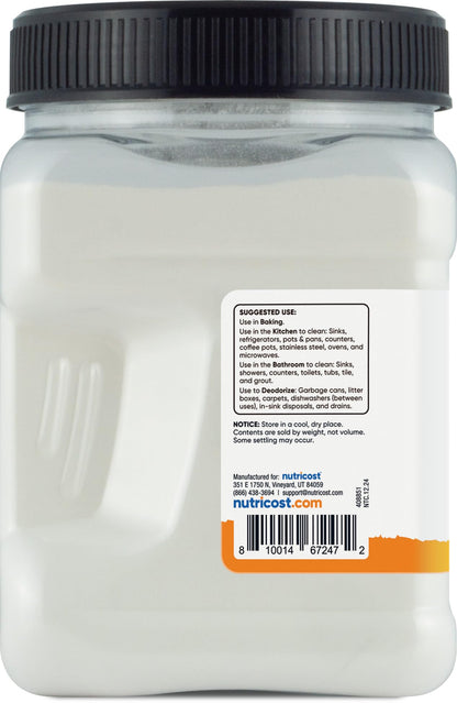 Nutricost Pantry Baking Soda (2 LBS) - For Baking, Cleaning & Deodorizing - PrimeBioHealth - canada supplements