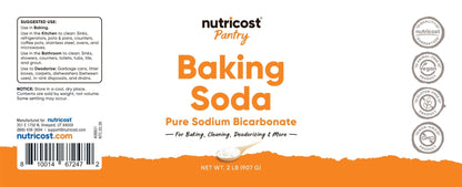 Nutricost Pantry Baking Soda (2 LBS) - For Baking, Cleaning & Deodorizing - PrimeBioHealth - canada supplements