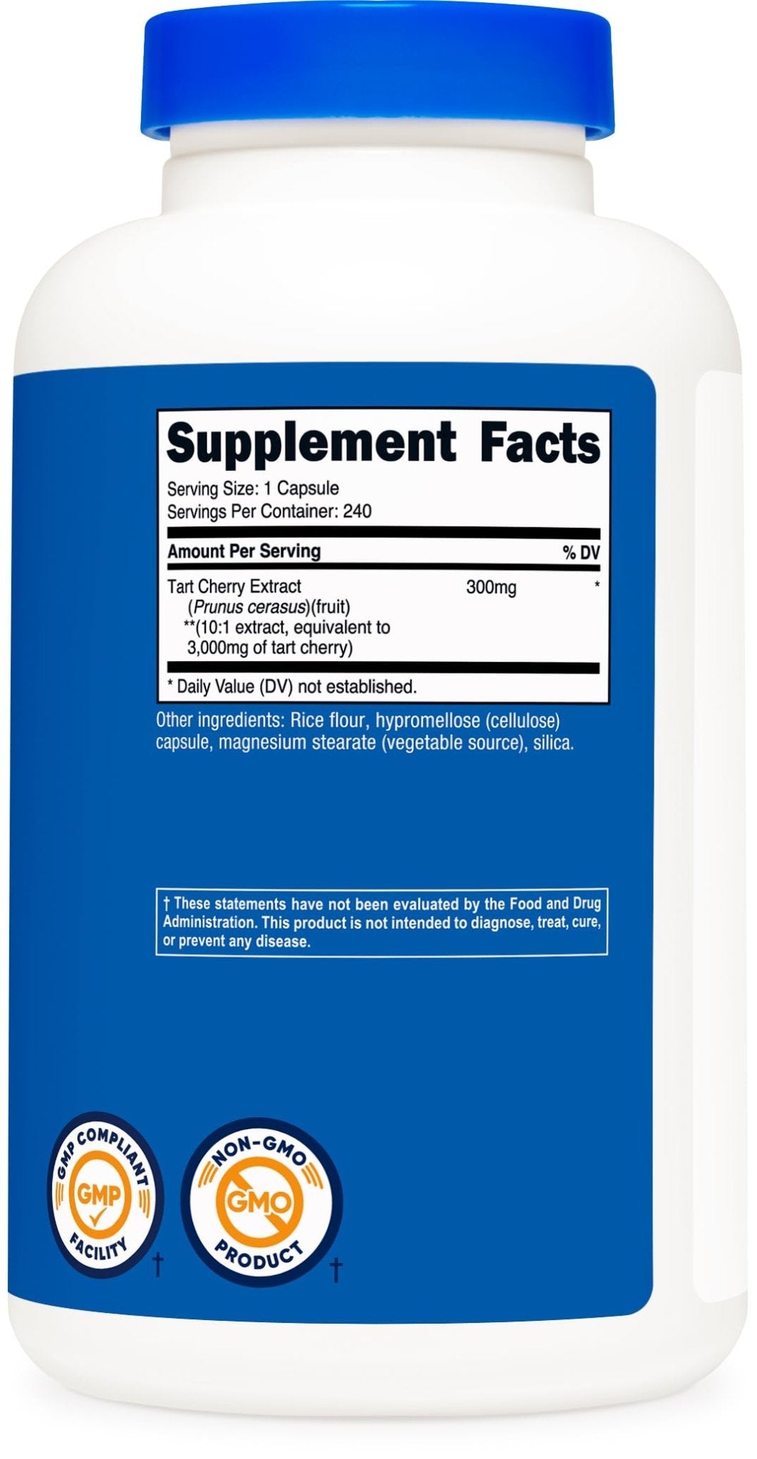 Nutricost Tart Cherry Extract 240 Vegetarian Capsules for 240 Servings per Bottle - Gluten Free, Non-GMO - PrimeBioHealth - canada supplements