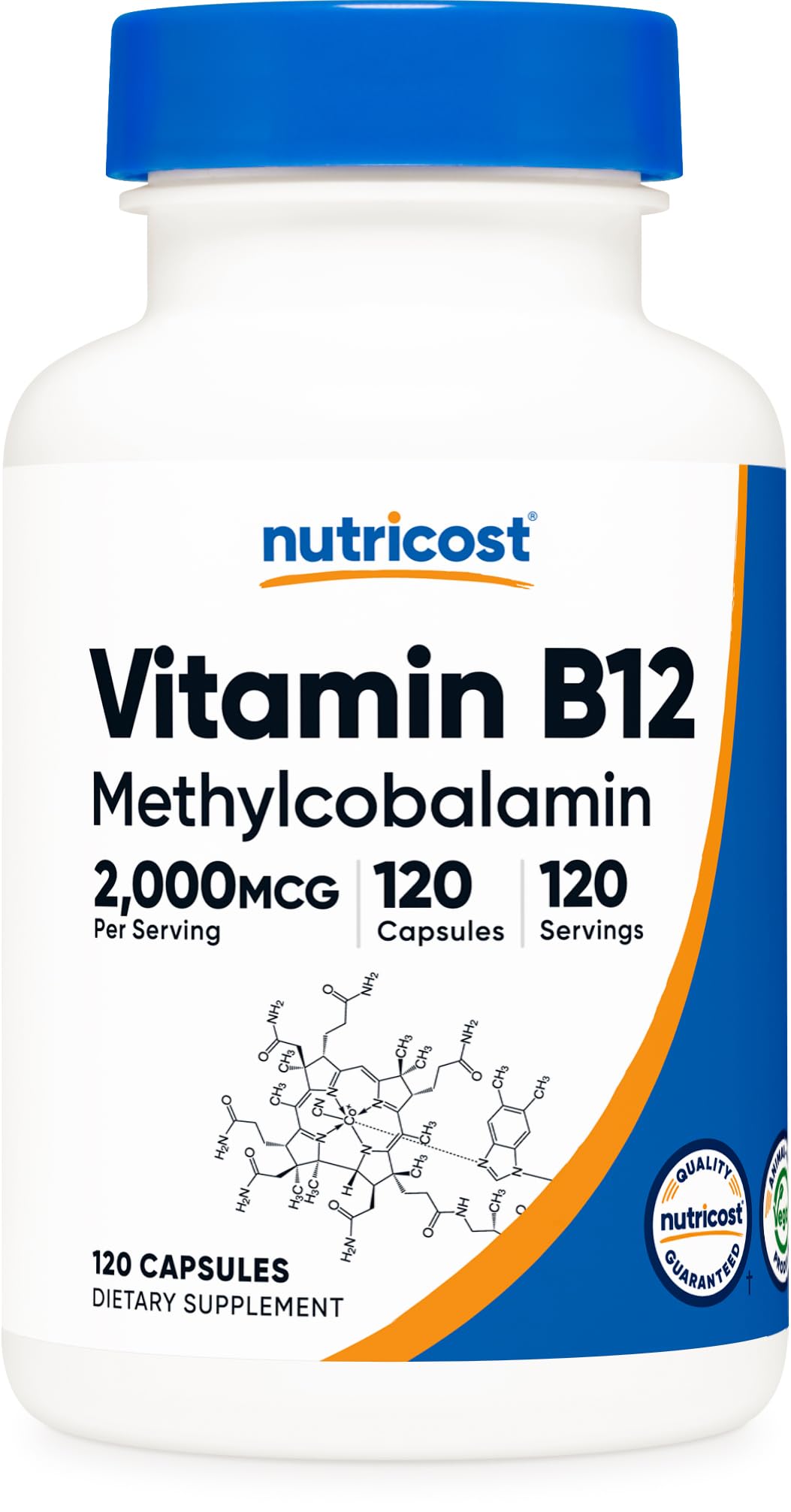 Nutricost Vitamin B12 (Methylcobalamin) 2000mcg, 240 Capsules - Vegetarian Caps, Non-GMO, Gluten Free B12 Supplement - PrimeBioHealth - canada supplements