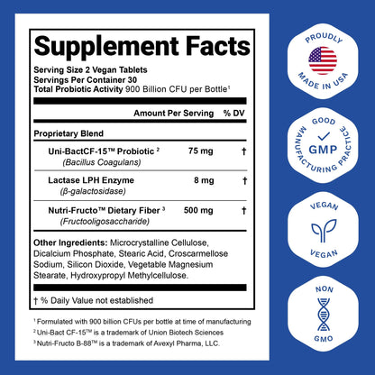 Nutrition Essentials Probiotics for Women and Men - with Lactase Enzyme and Prebiotic Fiber for Digestive Health - 80 Percent + More Potent Supplement - PrimeBioHealth - canada supplements