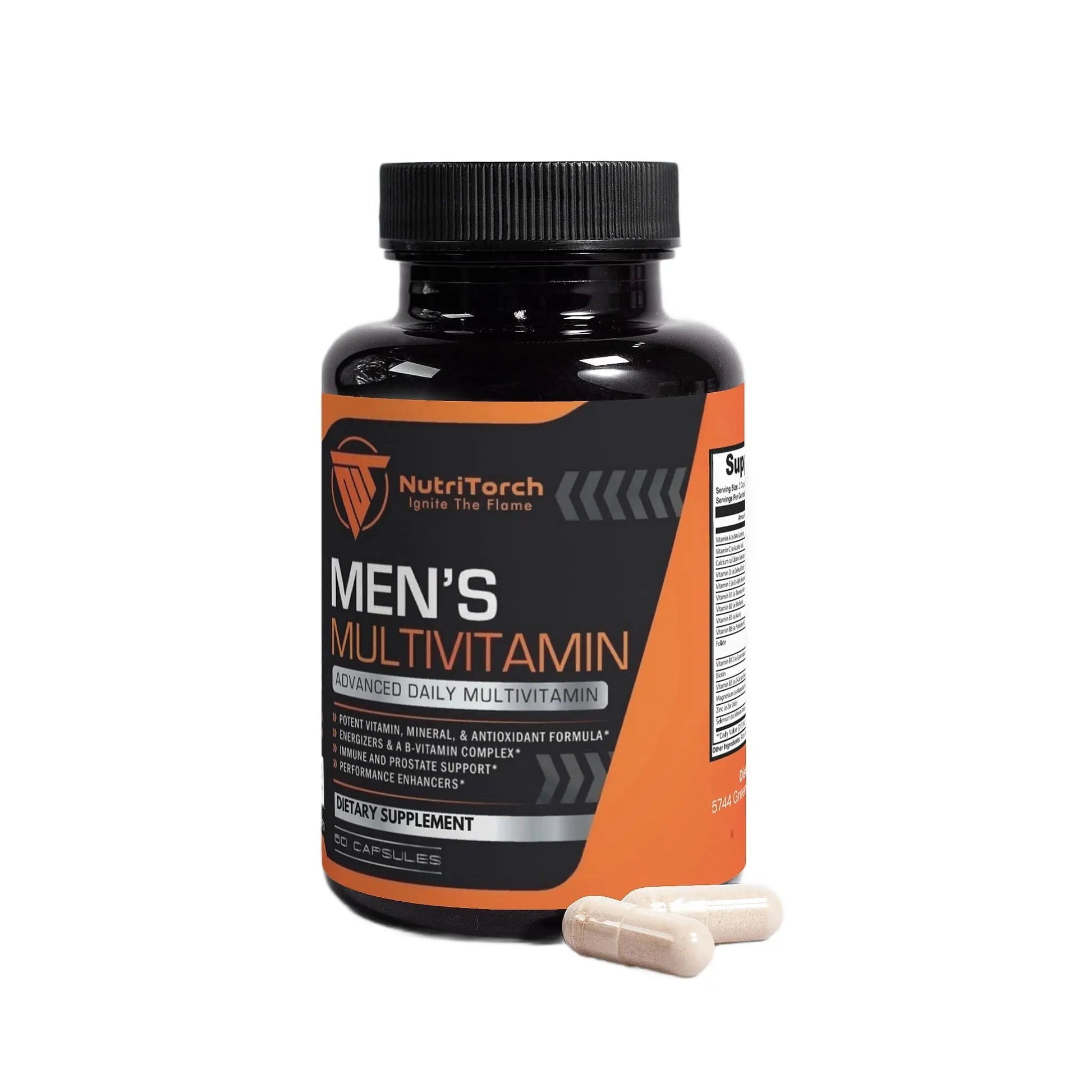 NutriTorch Multivitamin for Men – Adult Dietary Supplement with Vitamins A, C & D, Minerals & Antioxidants for Immune Support, Increased Energy - PrimeBioHealth - canada supplements
